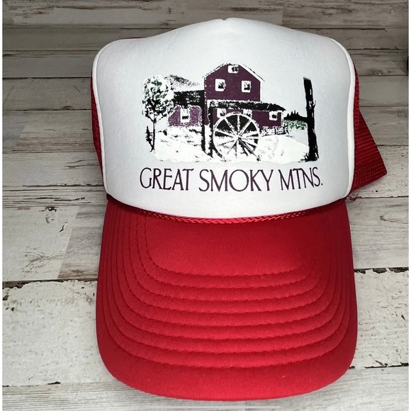 Vintage Smoky Mountains Trucker Hat - Picture 1 of 3